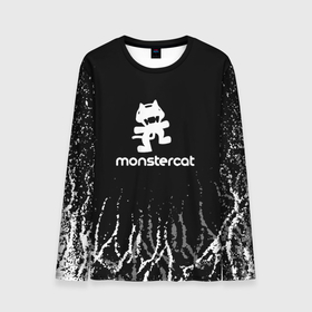 Мужской лонгслив 3D с принтом monstercat. в Новосибирске, 100% полиэстер | длинные рукава, круглый вырез горловины, полуприлегающий силуэт | dance | edm | electronic | melodic | monstercat | monstercat  dnb | monstercat uncaged | music | new