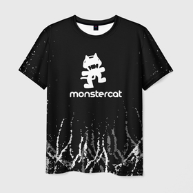 Мужская футболка 3D с принтом monstercat. , 100% полиэфир | прямой крой, круглый вырез горловины, длина до линии бедер | Тематика изображения на принте: dance | edm | electronic | melodic | monstercat | monstercat  dnb | monstercat uncaged | music | new