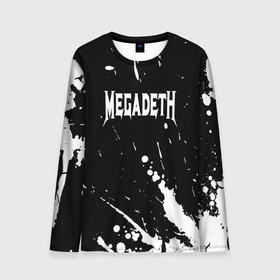Мужской лонгслив 3D с принтом Megadeth. в Петрозаводске, 100% полиэстер | длинные рукава, круглый вырез горловины, полуприлегающий силуэт | dave | dave mustaine | destruction | digital | megadeth | metal | mustaine | of | records | remaster) | rock | symphony | thrash metal