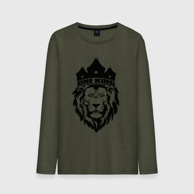 Мужской лонгслив хлопок с принтом Lion one king в Екатеринбурге, 100% хлопок |  | king | lion | one | вожак | единственный | король | кот | кошка | лев | лидер | один | правитель | царь