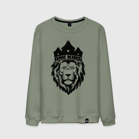 Мужской свитшот хлопок с принтом Lion one king в Екатеринбурге, 100% хлопок |  | king | lion | one | вожак | единственный | король | кот | кошка | лев | лидер | один | правитель | царь