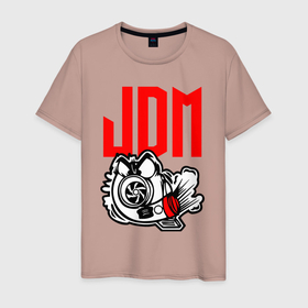 Мужская футболка хлопок с принтом JDM   Japan   Engine в Кировске, 100% хлопок | прямой крой, круглый вырез горловины, длина до линии бедер, слегка спущенное плечо. | Тематика изображения на принте: engine | eyes | japan | jdm | style | глаза | двигатель | стиль | япония