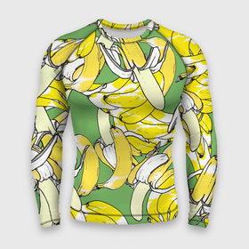 Мужской рашгард 3D с принтом Banana pattern  Summer  Food в Екатеринбурге,  |  | banana | food | pattern | summer | банан | еда | лето | узор