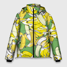Мужская зимняя куртка 3D с принтом Banana pattern   Summer   Food в Белгороде, верх — 100% полиэстер; подкладка — 100% полиэстер; утеплитель — 100% полиэстер | длина ниже бедра, свободный силуэт Оверсайз. Есть воротник-стойка, отстегивающийся капюшон и ветрозащитная планка. 

Боковые карманы с листочкой на кнопках и внутренний карман на молнии. | banana | food | pattern | summer | банан | еда | лето | узор