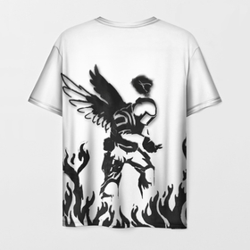 Мужская футболка 3D с принтом CS:GO   Defuse Angel Graffiti в Петрозаводске, 100% полиэфир | прямой крой, круглый вырез горловины, длина до линии бедер | Тематика изображения на принте: angel | counter strike | cs | cs:go | defuse | graffiti | кс | кс го