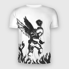 Мужская футболка 3D Slim с принтом CS:GO   Defuse Angel Graffiti в Санкт-Петербурге, 100% полиэстер с улучшенными характеристиками | приталенный силуэт, круглая горловина, широкие плечи, сужается к линии бедра | angel | counter strike | cs | cs:go | defuse | graffiti | кс | кс го