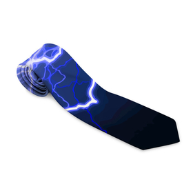 Галстук 3D с принтом Lightning   Fashion 2025   Neon в Белгороде, 100% полиэстер | Длина 148 см; Плотность 150-180 г/м2 | fashion | flash | lightning | neon | вспышка | мода | молния | неон