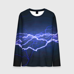 Мужской лонгслив 3D с принтом Lightning   Fashion 2025   Neon в Санкт-Петербурге, 100% полиэстер | длинные рукава, круглый вырез горловины, полуприлегающий силуэт | fashion | flash | lightning | neon | вспышка | мода | молния | неон