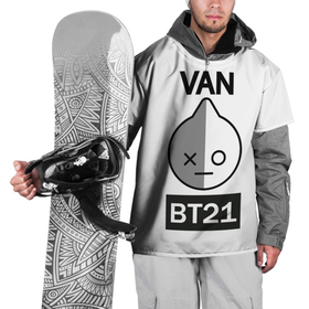 Накидка на куртку 3D с принтом BTS| VAN BT21 в Тюмени, 100% полиэстер |  | Тематика изображения на принте: army | bt 21 | bts | k pop | suga | van | мин юнги | мультфильм | персонаж | робот