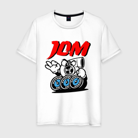Мужская футболка хлопок с принтом JDM   Engine   Japan в Петрозаводске, 100% хлопок | прямой крой, круглый вырез горловины, длина до линии бедер, слегка спущенное плечо. | engine | eyes | japan | jdm | power | style | двигатель | мощь | стиль | япония