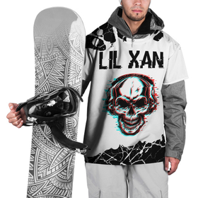 Накидка на куртку 3D с принтом Lil Xan   ЧЕРЕП   Краска в Екатеринбурге, 100% полиэстер |  | lil | lil xan | music | paint | rap | xan | брызги | краска | ксан | лил | музыка | рэп | рэпер | рэперы | рэпперы | хип | хип хоп | хоп | череп