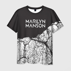Мужская футболка 3D с принтом marilyn manson. , 100% полиэфир | прямой крой, круглый вырез горловины, длина до линии бедер | manson | marilyn | marilyn manson | marilyn manson vevo | nothing | rock | rock and roll | rock music | rock n roll | vevo | vevo music