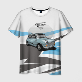 Мужская футболка 3D с принтом Автомобиль  классика в Тюмени, 100% полиэфир | прямой крой, круглый вырез горловины, длина до линии бедер | авто | автоклассика | классика | ретро | ретро авто | старая машина | старое авто | старый автомобиль
