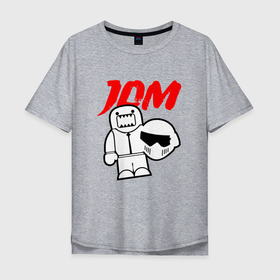 Мужская футболка хлопок Oversize с принтом JDM   Japan   Racer в Курске, 100% хлопок | свободный крой, круглый ворот, “спинка” длиннее передней части | Тематика изображения на принте: japan | jaw | jdm | racer | style | teeth | гонщик | зубы | пасть | стиль | япония