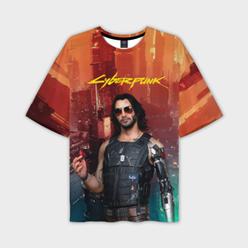 Мужская футболка OVERSIZE 3D с принтом Cyberpunk2077  Vi в Тюмени,  |  | 