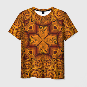Мужская футболка 3D с принтом Классическая абстракция в Белгороде, 100% полиэфир | прямой крой, круглый вырез горловины, длина до линии бедер | abstract | абстракция | геометрия | калейдоскоп | линии | паттерн | текстура | узор | узоры