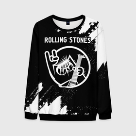 Мужской свитшот 3D с принтом Rolling Stones   КОТ   Краска в Петрозаводске, 100% полиэстер с мягким внутренним слоем | круглый вырез горловины, мягкая резинка на манжетах и поясе, свободная посадка по фигуре | band | metal | rock | rolling | rolling stones | stones | группа | кот | краска | рок | роллинг | стоунз