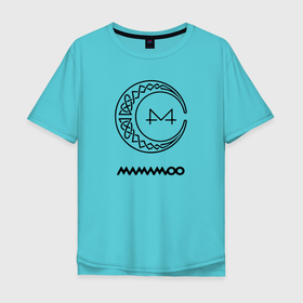 Мужская футболка хлопок Oversize с принтом mamamoo MOON в Тюмени, 100% хлопок | свободный крой, круглый ворот, “спинка” длиннее передней части | 1thek | hallyu | hwasa | k pop | korean music | mamamoo | mnet | moonbyul | music | mv | new | solar | song | teaser | wheein
