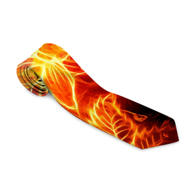 Галстук 3D с принтом Flower   Neon   Fashion 2035   Flame , 100% полиэстер | Длина 148 см; Плотность 150-180 г/м2 | fashion | fire | flame | flower | neon | мода | неон | огонь | пламя | цветок