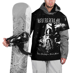 Накидка на куртку 3D с принтом Burzum   True Norwegian Black Metal в Санкт-Петербурге, 100% полиэстер |  | burz | burzum | byelobog | cymophane | darkthrone | deathlike silence | mayhem | misanthropy | old funeral | блэк метал | бурзум | бурзун | варг викернес | дарк эмбиент | метал | тьма