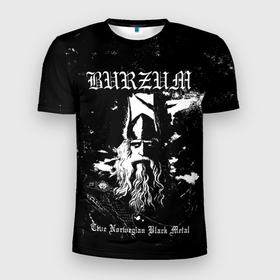 Мужская футболка 3D Slim с принтом Burzum   True Norwegian Black Metal в Новосибирске, 100% полиэстер с улучшенными характеристиками | приталенный силуэт, круглая горловина, широкие плечи, сужается к линии бедра | Тематика изображения на принте: burz | burzum | byelobog | cymophane | darkthrone | deathlike silence | mayhem | misanthropy | old funeral | блэк метал | бурзум | бурзун | варг викернес | дарк эмбиент | метал | тьма