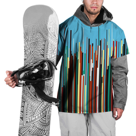 Накидка на куртку 3D с принтом Красочный растр   Fashion в Тюмени, 100% полиэстер |  | abstraction | color | fashion | raster | rhythm | style | абстракция | мода | растр | ритм | стиль | цвет