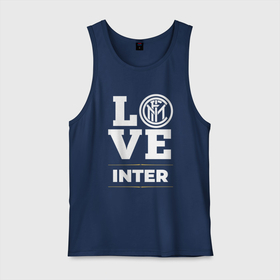 Мужская майка хлопок с принтом Inter Love Classic , 100% хлопок |  | club | football | inter | logo | love | интер | клуб | лого | мяч | символ | спорт | футбол | футболист | футболисты | футбольный