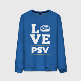 Мужской свитшот хлопок с принтом PSV Love Classic в Кировске, 100% хлопок |  | club | football | logo | love | psv | клуб | лого | мяч | псв | символ | спорт | футбол | футболист | футболисты | футбольный