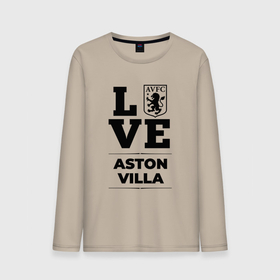 Мужской лонгслив хлопок с принтом Aston Villa Love Классика , 100% хлопок |  | aston | aston villa | club | football | logo | love | villa | астон | вилла | клуб | лого | мяч | символ | спорт | футбол | футболист | футболисты | футбольный