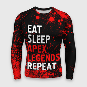 Мужской рашгард 3D с принтом Eat Sleep Apex Legends Repeat + Краска в Екатеринбурге,  |  | apex | eat sleep apex legends repeat | legends | logo | апекс | игра | игры | краска | краски | легент | лого | логотип | символ