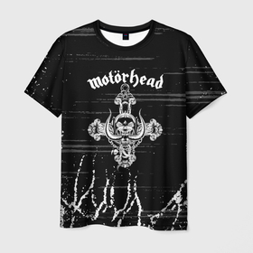 Мужская футболка 3D с принтом МОТОРХЭД. , 100% полиэфир | прямой крой, круглый вырез горловины, длина до линии бедер | aceofspades | borntolose | hard rock | lemmy | livetowin | motorhead | motrhead | nwobhm | overkill | philcampbell | rock