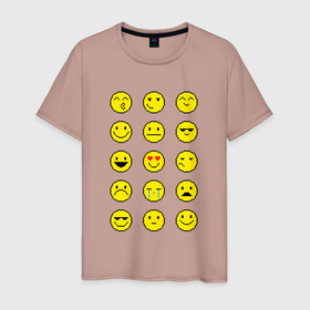 Мужская футболка хлопок с принтом Pixel art emoticons 1 в Екатеринбурге, 100% хлопок | прямой крой, круглый вырез горловины, длина до линии бедер, слегка спущенное плечо. | 8 | 8 бит | 90 | 90е | art | bit | black | emoji | emoticon | emotions | game | life | minimalism | pixel | retro | sega | vintage | арт | винтаж | желтый | жизнь | игра | пиксели | пиксель | ретро | сега | смайлик | смайлы | эмодзи | эмоции
