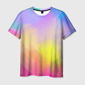 Мужская футболка 3D с принтом Красочный неон в Курске, 100% полиэфир | прямой крой, круглый вырез горловины, длина до линии бедер | детство | летнее настроение | лето | сочные краски | яркие цвета