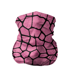 Бандана-труба 3D с принтом Шерсть розового жирафа в Санкт-Петербурге, 100% полиэстер, ткань с особыми свойствами — Activecool | плотность 150‒180 г/м2; хорошо тянется, но сохраняет форму | жираф | пятно | текстура | шерсть