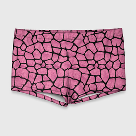 Мужские купальные плавки 3D с принтом Шерсть розового жирафа в Новосибирске, Полиэстер 85%, Спандекс 15% |  | жираф | пятно | текстура | шерсть