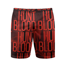 Мужские шорты спортивные с принтом BLOOD HUNT 2022 в Тюмени,  |  | blood hunt | game | hunter | tdr | vampire