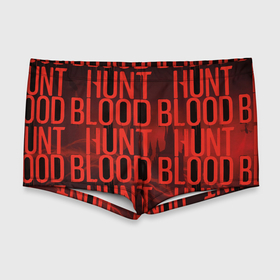 Мужские купальные плавки 3D с принтом BLOOD HUNT 2022 в Екатеринбурге, Полиэстер 85%, Спандекс 15% |  | blood hunt | game | hunter | tdr | vampire