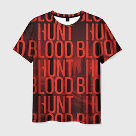 Мужская футболка 3D с принтом BLOOD HUNT 2022 в Екатеринбурге, 100% полиэфир | прямой крой, круглый вырез горловины, длина до линии бедер | Тематика изображения на принте: blood hunt | game | hunter | tdr | vampire