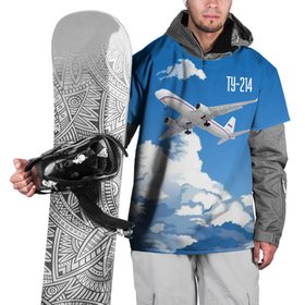 Накидка на куртку 3D с принтом Самолет Ту 214 , 100% полиэстер |  | blue sky | civil | clouds | flies | plane | takeoff | tupolev | взлет | голубое небо | гражданский | летит | облака | самолет | ту 214 | туполев