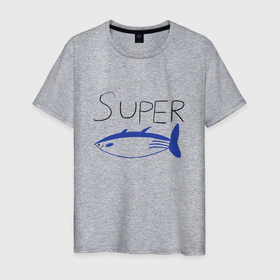 Мужская футболка хлопок с принтом super tuna jin , 100% хлопок | прямой крой, круглый вырез горловины, длина до линии бедер, слегка спущенное плечо. | bangtan boys | beyond the scene | super tuna jin | джонгук | чимин