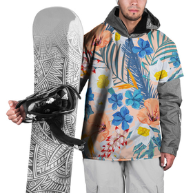Накидка на куртку 3D с принтом Цветы Яркие Тропические в Тюмени, 100% полиэстер |  | Тематика изображения на принте: flowers | природа | растение | флора | цветы