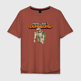 Мужская футболка хлопок Oversize с принтом Minecraft   Iron Golem   Video game в Белгороде, 100% хлопок | свободный крой, круглый ворот, “спинка” длиннее передней части | hero | iron golem | minecraft | video game | видеоигра | герой | железный голем | майнкрафт | персонаж
