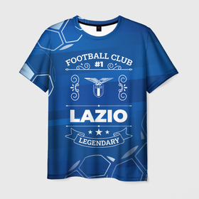 Мужская футболка 3D с принтом Lazio FC 1 в Курске, 100% полиэфир | прямой крой, круглый вырез горловины, длина до линии бедер | club | football | lazio | logo | клуб | краска | лацио | лого | мяч | символ | спорт | футбол | футболист | футболисты | футбольный