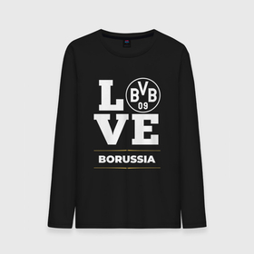 Мужской лонгслив хлопок с принтом Borussia Love Classic в Белгороде, 100% хлопок |  | borussia | club | football | logo | love | боруссия | клуб | лого | мяч | символ | спорт | футбол | футболист | футболисты | футбольный
