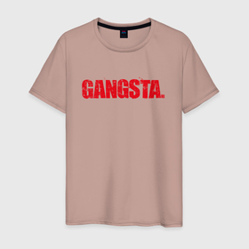 Мужская футболка хлопок с принтом Gangsta. в Курске, 100% хлопок | прямой крой, круглый вырез горловины, длина до линии бедер, слегка спущенное плечо. | anime | gangsta | gangsta. | аниме | гангста | ганста. | манга