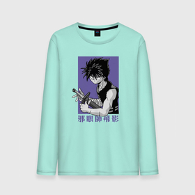 Мужской лонгслив хлопок с принтом Хиэи в городе Новоалтайск, 100% хлопок |  | Тематика изображения на принте: hiei | hiei jaganshi | yuu yuu hakusho | отчёт о буйстве духов | хиэи | хиэй | хиэй джаганши | ю ю хакусю