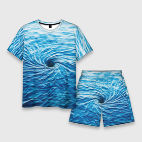 Мужской костюм с шортами 3D с принтом Водоворот  Океан в Курске,  |  | element | ocean | sea | water | whirlpool | вода | водоворот | море | океан | стихия