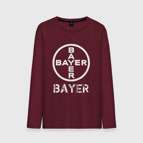 Мужской лонгслив хлопок с принтом BAYER | Bayer в Санкт-Петербурге, 100% хлопок |  | bayer | club | footbal | logo | байер | знак | клуб | логотип | логотипы | символ | символы | форма | футбол | футбольная | футбольный