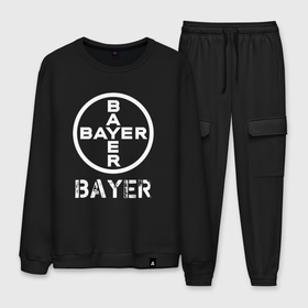Мужской костюм хлопок с принтом BAYER | Bayer в городе Новоалтайск, 100% хлопок | на свитшоте круглая горловина, мягкая резинка по низу. Брюки заужены к низу, на них два вида карманов: два “обычных” по бокам и два объемных, с клапанами, расположенные ниже линии бедра. Брюки с мягкой трикотажной резинкой на поясе и по низу штанин. В поясе для дополнительного комфорта — широкие завязки | bayer | club | footbal | logo | байер | знак | клуб | логотип | логотипы | символ | символы | форма | футбол | футбольная | футбольный