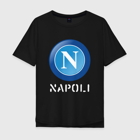 Мужская футболка хлопок Oversize с принтом SSC NAPOLI | Napoli в Курске, 100% хлопок | свободный крой, круглый ворот, “спинка” длиннее передней части | club | footbal | logo | napoli | ssc | знак | клуб | логотип | логотипы | наполи | символ | символы | форма | футбол | футбольная | футбольный
